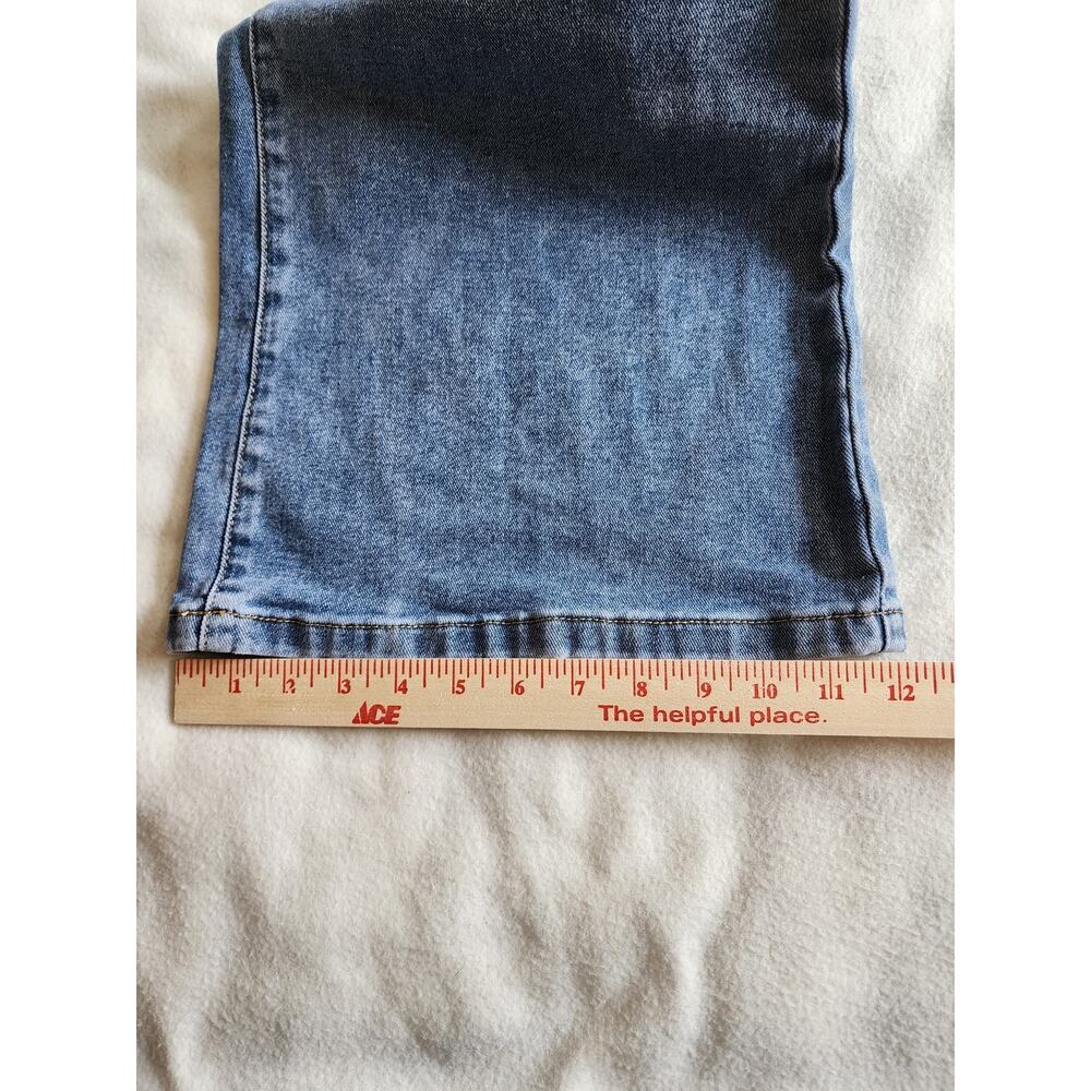 Cache Wide Leg Flare Jeans Size 26 Gold Horse Bit Hardware Patch Pockets Retro - Picture 7 of 7
